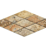 3x6 Scabos Travertine Diamond / Rhomboid Honed & Beveled Mosaic Tile 3x6 Scabos Travertine Diamond / Rhomboid Honed & Beveled Mosaic Tile - American Tile Depot