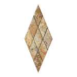 3x6 Scabos Travertine Diamond / Rhomboid Honed & Beveled Mosaic Tile 3x6 Scabos Travertine Diamond / Rhomboid Honed & Beveled Mosaic Tile - American Tile Depot