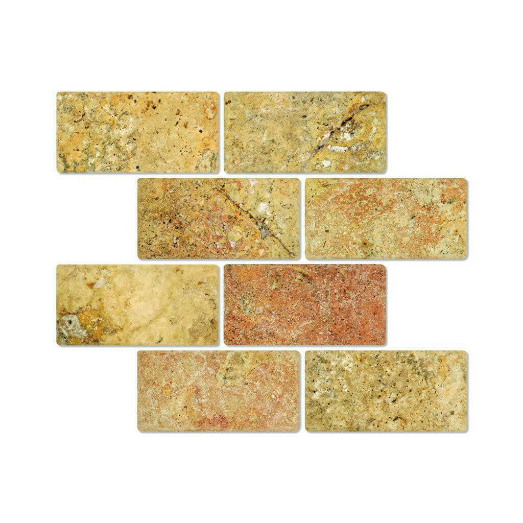 3x6 Scabos Travertine Tumbled Tile 3x6 Scabos Travertine Tumbled Tile - American Tile Depot