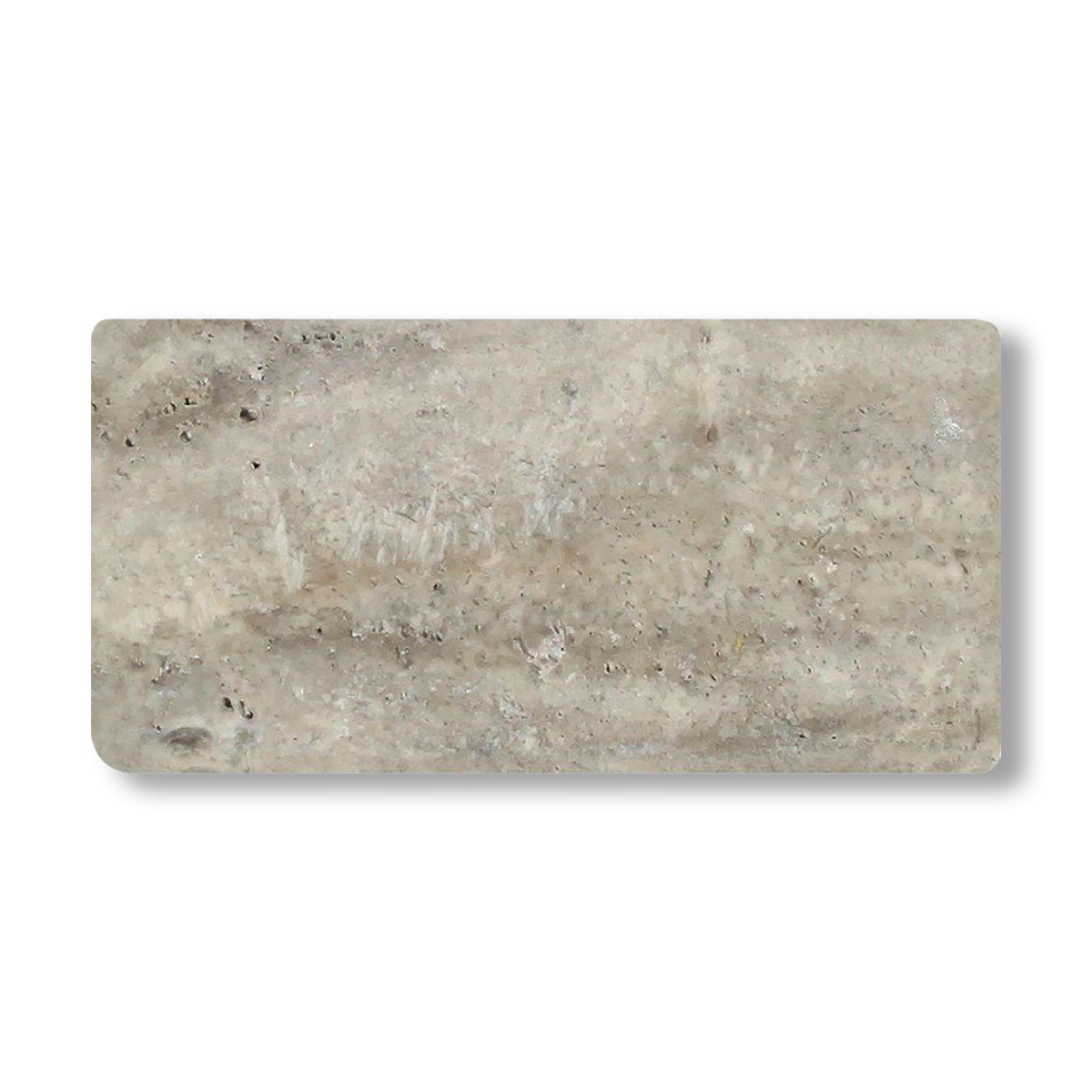3x6 Silver Travertine Tumbled Tile - American Tile Depot