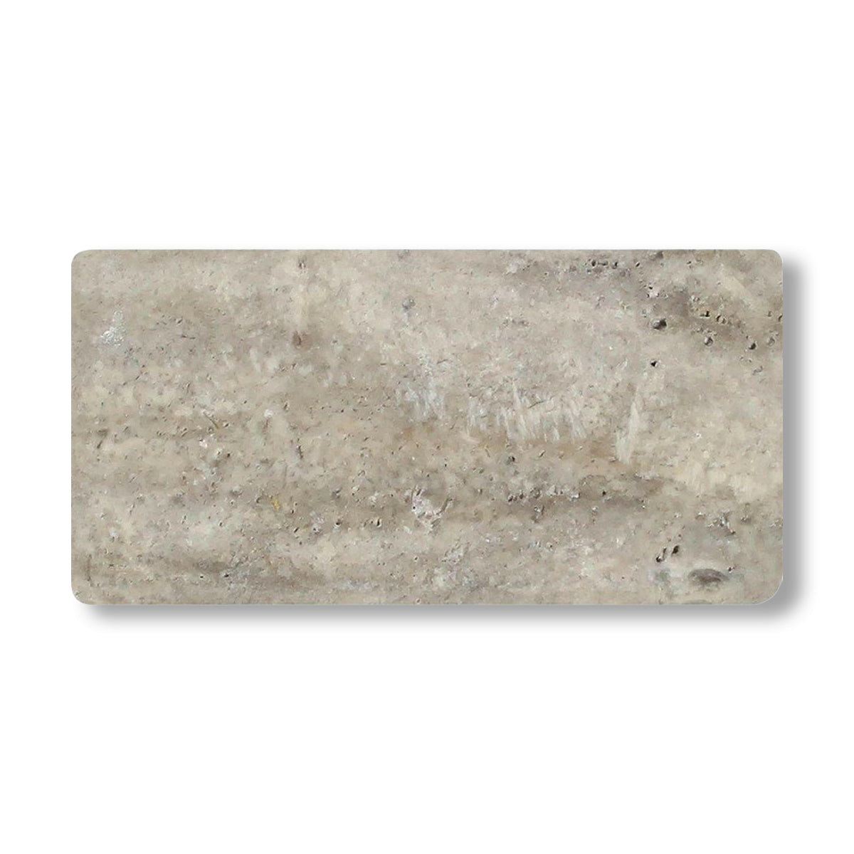 3x6 Silver Travertine Tumbled Tile - American Tile Depot