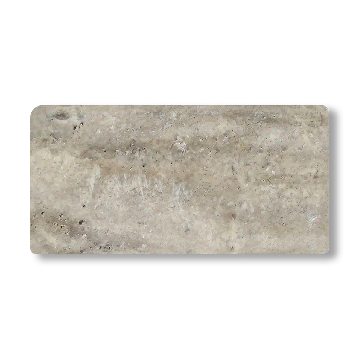 3x6 Silver Travertine Tumbled Tile - American Tile Depot
