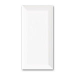 3x6 Strata Snow White Beveled Glossy Ceramic Wall Tile 3x6 Strata Snow White Beveled Glossy Ceramic Wall Tile - American Tile Depot