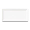 3x6 Snow White Beveled Glossy