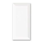 3x6 Strata Snow White Beveled Glossy Ceramic Wall Tile-American Tile Depot