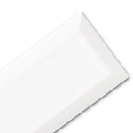 3x6 Strata Snow White Beveled Glossy Ceramic Wall Tile-American Tile Depot