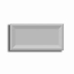 3x6 Strata Tender Gray Matte Solid Color Reverse Beveled Ceramic Tile - American Tile Depot