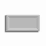 3x6 Strata Tender Gray Matte Solid Color Reverse Beveled Ceramic Tile - American Tile Depot
