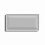 3x6 Strata Tender Gray Matte Solid Color Reverse Beveled Ceramic Tile - American Tile Depot