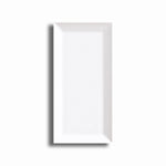 3x6 Strata White Ice Beveled Solid Color Matte Ceramic Wall Tile - American Tile Depot
