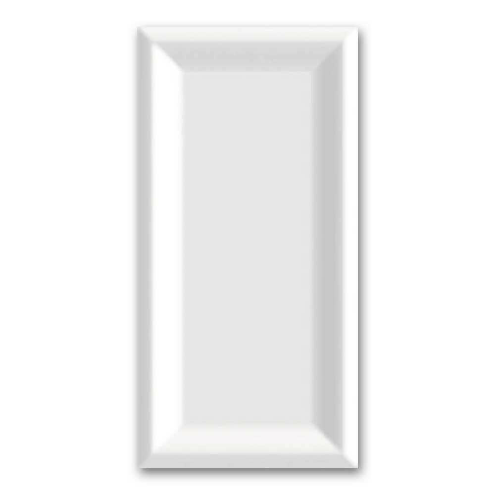 3x6 Strata White Ice Reverse Beveled Glossy Ceramic Wall Tile 3x6 Strata White Ice Reverse Beveled Glossy Ceramic Wall Tile - American Tile Depot