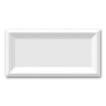 3x6 Strata White Ice Reverse Beveled Glossy Ceramic Wall Tile 3x6 Strata White Ice Reverse Beveled Glossy Ceramic Wall Tile - American Tile Depot