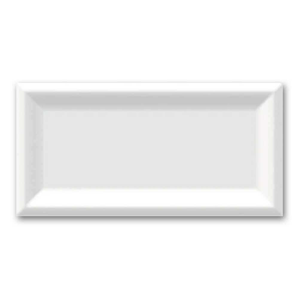 3x6 Strata White Ice Reverse Beveled Glossy Ceramic Wall Tile 3x6 Strata White Ice Reverse Beveled Glossy Ceramic Wall Tile - American Tile Depot