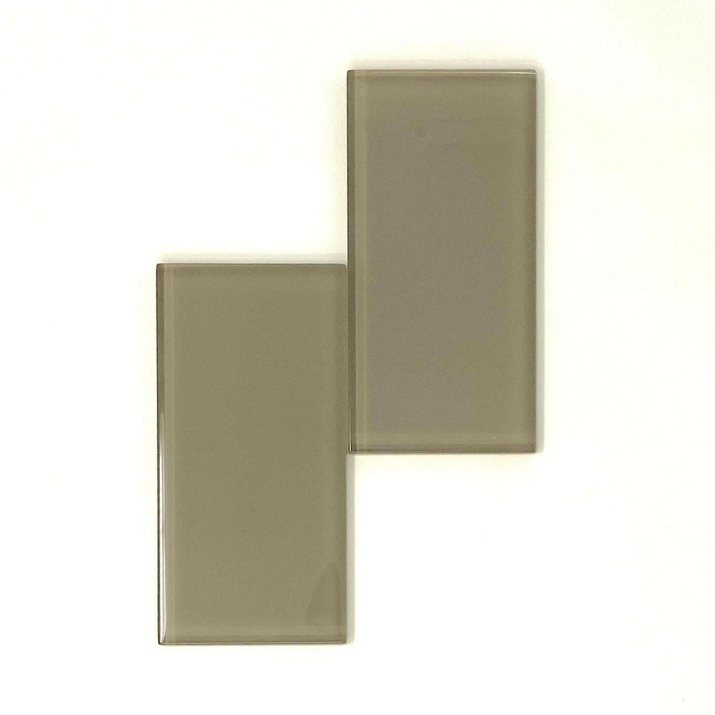 3x6 Taupe Glass Subway Tile - Rainbow Series 3x6 Taupe Glass Subway Tile - Rainbow Series - American Tile Depot