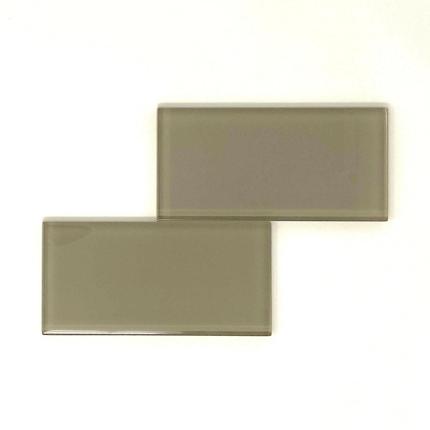 3x6 Taupe Glass Subway Tile - Rainbow Series 3x6 Taupe Glass Subway Tile - Rainbow Series - American Tile Depot