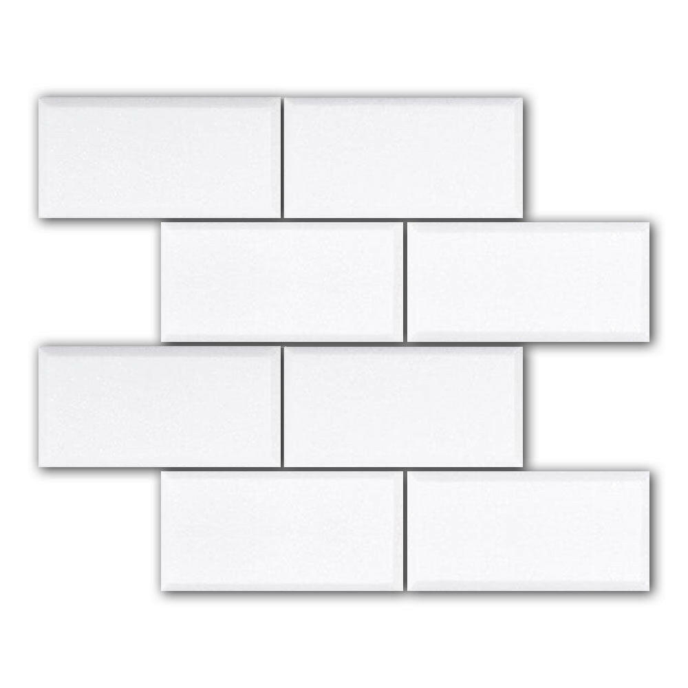 3x6 Thassos White Marble Polished & Beveled Tile 3x6 Thassos White Marble Polished & Beveled Tile - American Tile Depot
