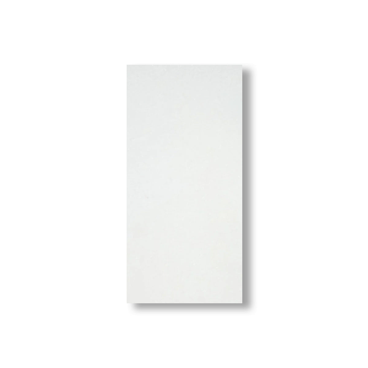 3x6 Thassos White Marble Polished Tile - American Tile Depot