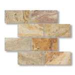 3x6 Valencia Travertine Tumbled Tile - American Tile Depot