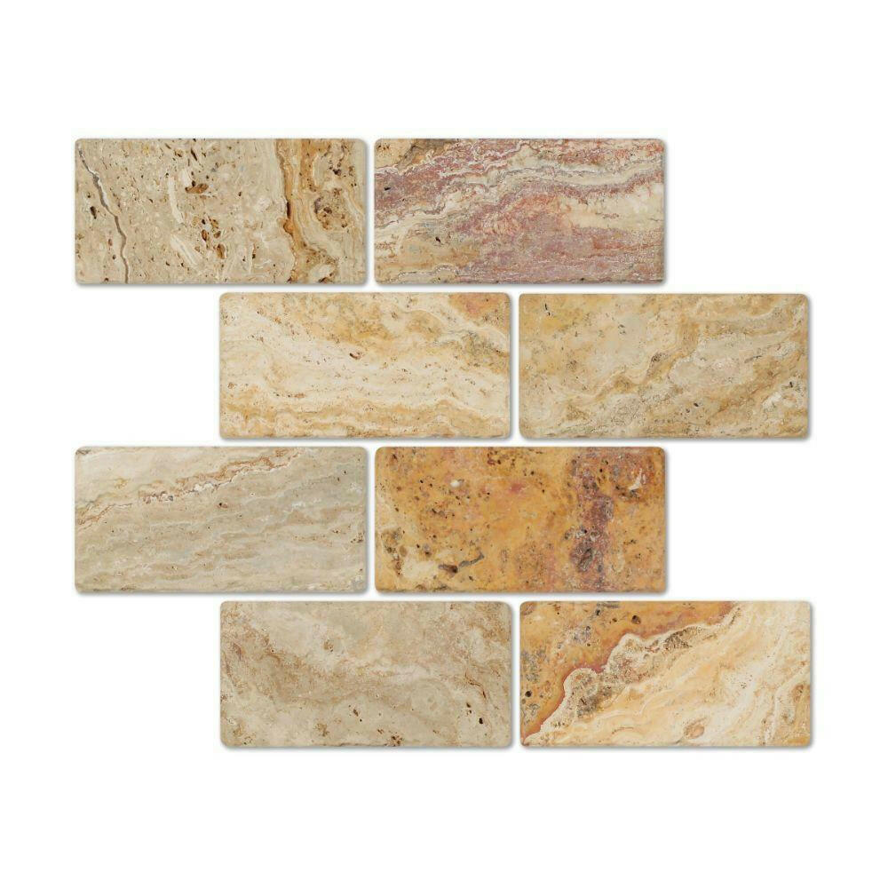 3x6 Valencia Travertine Tumbled Tile 3x6 Valencia Travertine Tumbled Tile - American Tile Depot