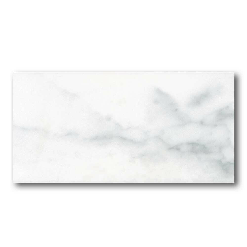 3x6 VeinLux White Marble Look Glossy Ceramic Wall Tile 3x6 VeinLux White Marble Look Glossy Ceramic Wall Tile - American Tile Depot