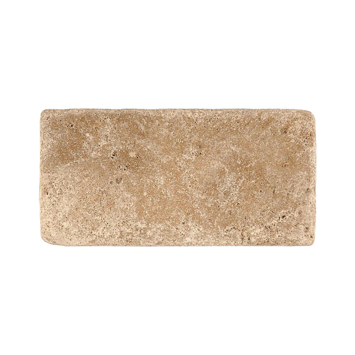 3x6 Walnut Travertine Tumbled Tile - American Tile Depot