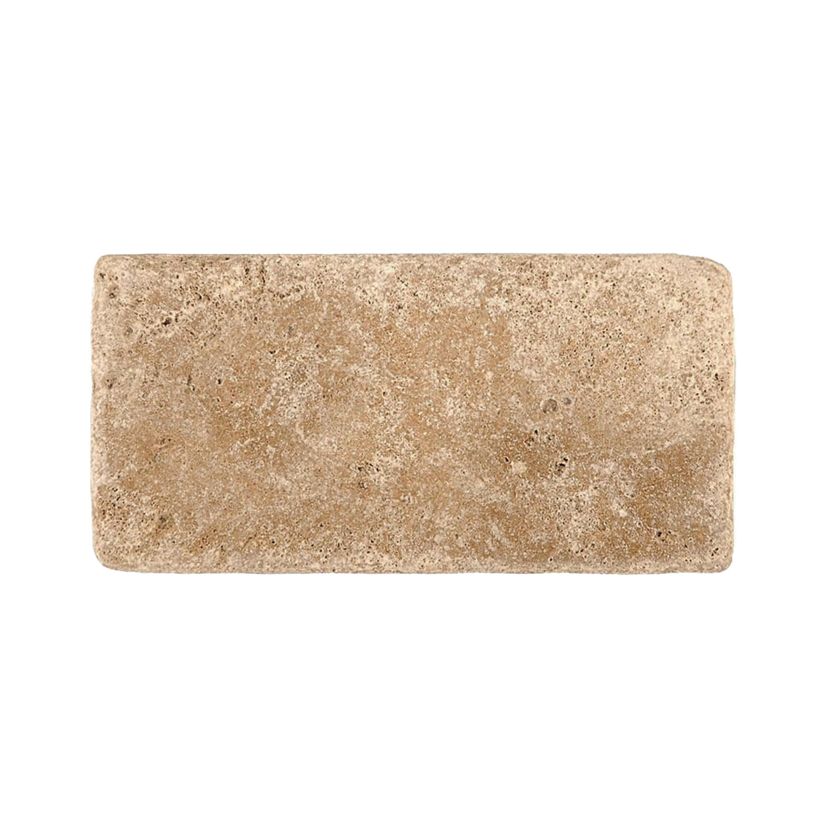 3x6 Walnut Travertine Tumbled Tile - American Tile Depot