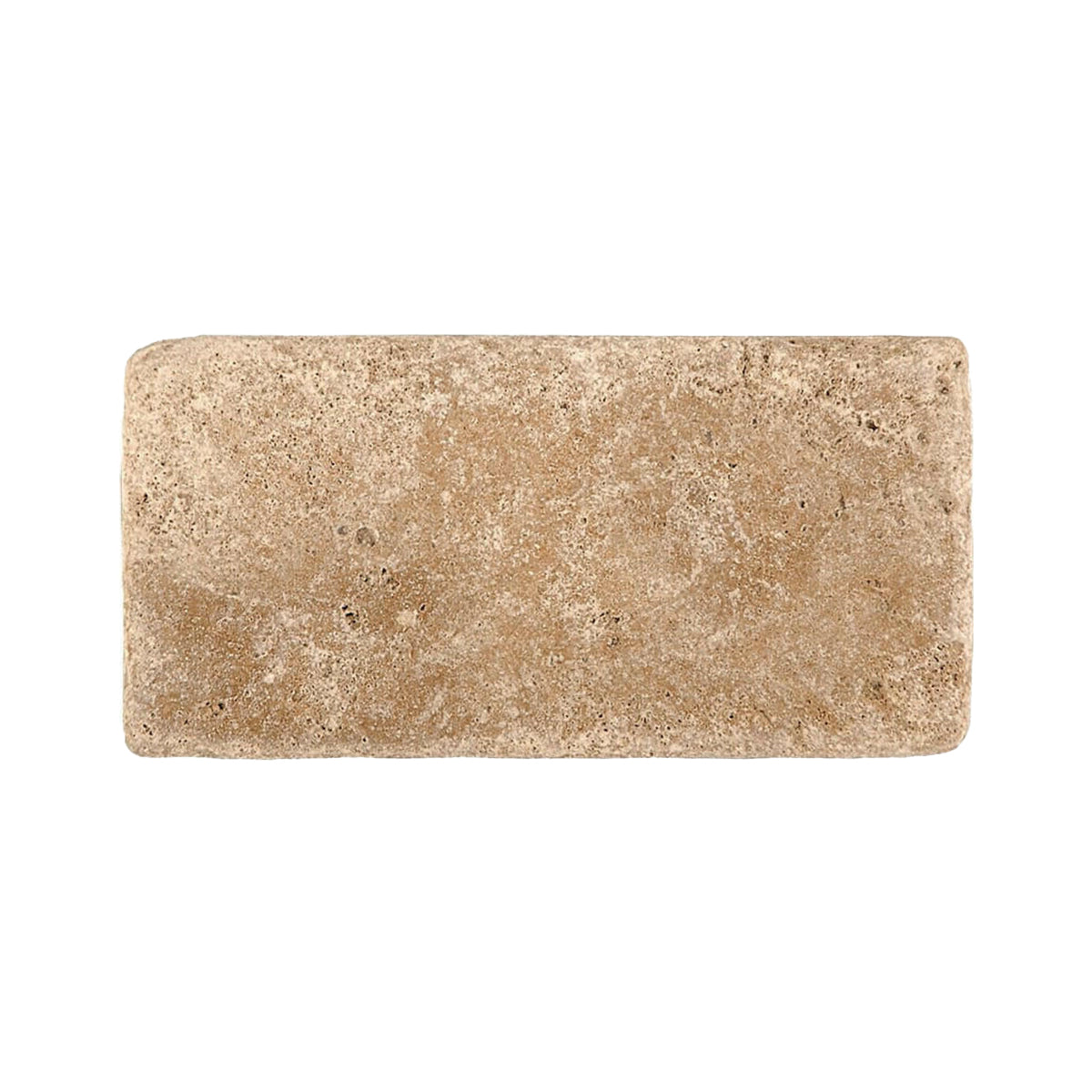 3x6 Walnut Travertine Tumbled Tile - American Tile Depot