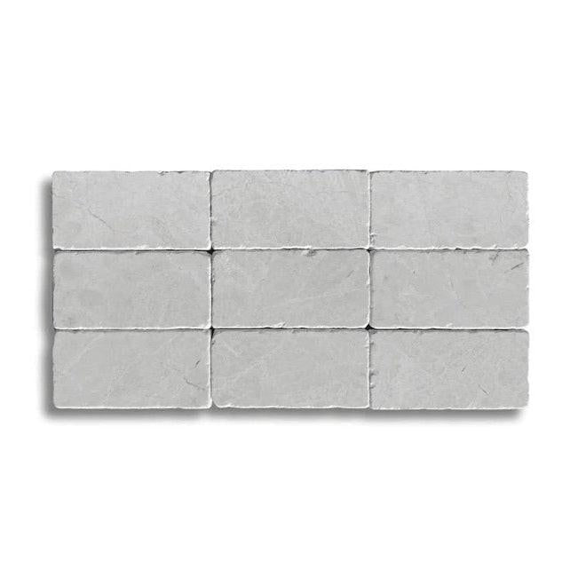 3x6 White Pearl / Botticino Marble Tumbled Tile 3x6 White Pearl / Botticino Marble Tumbled Tile - American Tile Depot