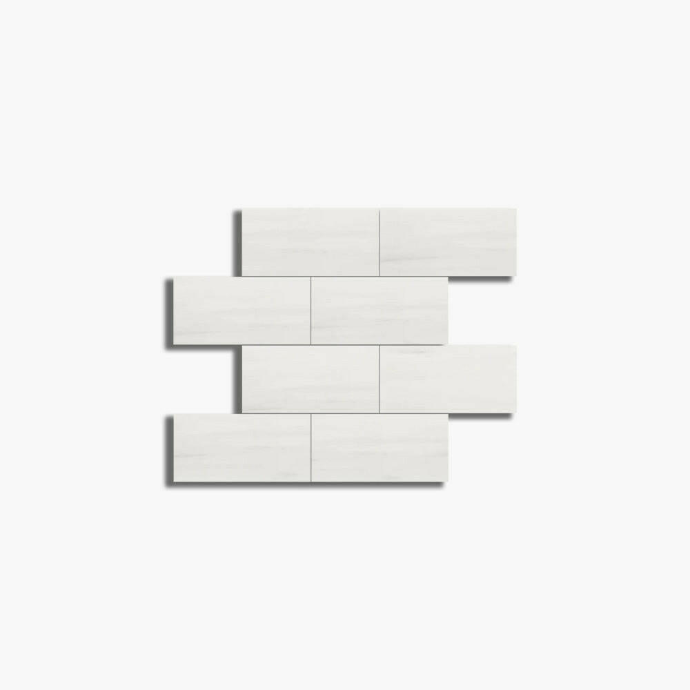 3x6 Bianco Dolomite Honed Tile-American Tile Depot