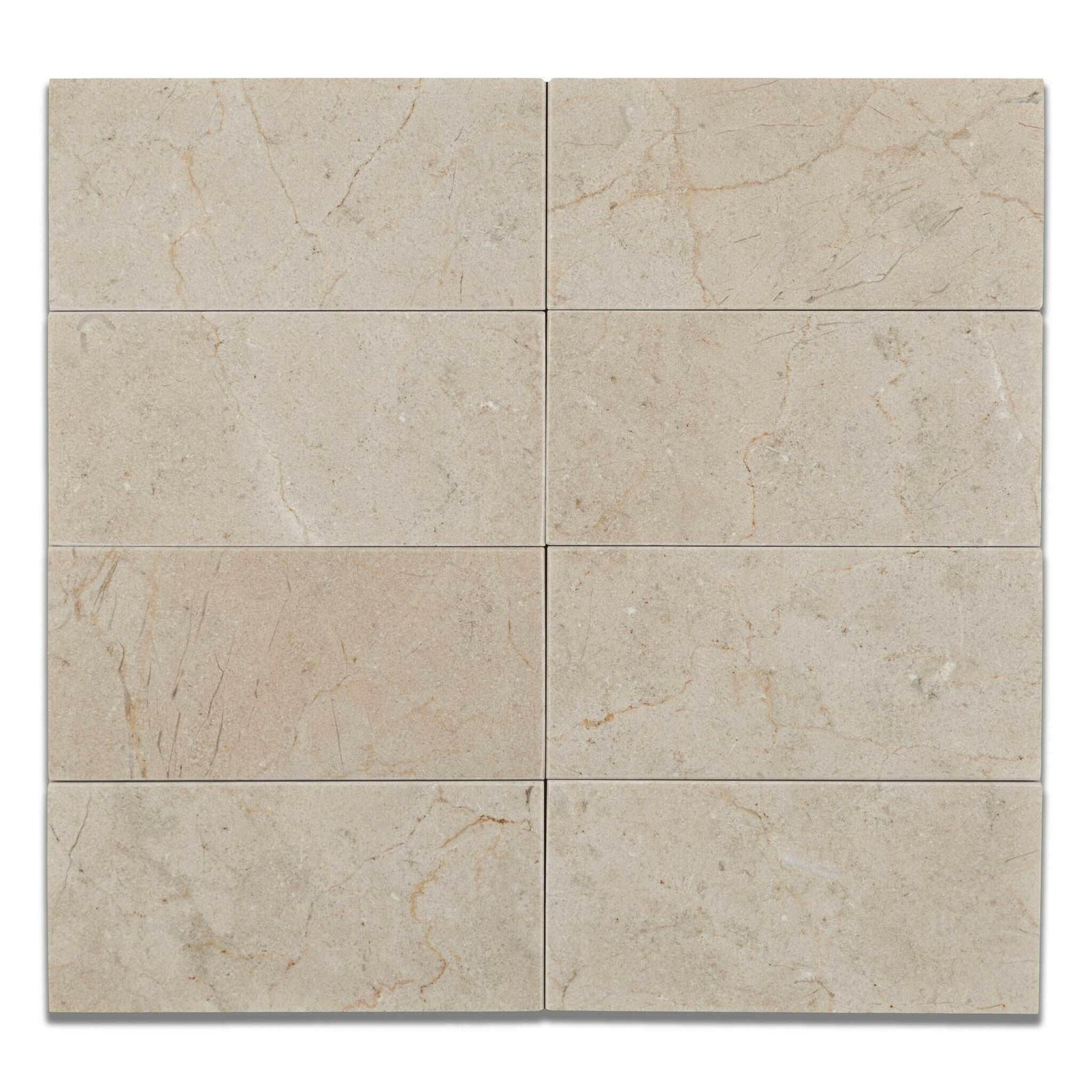 3x6 Crema Marfil Marble Honed Tile-American Tile Depot