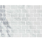 3x6 Italian Statuary White Marble Honed Tile-American Tile Depot