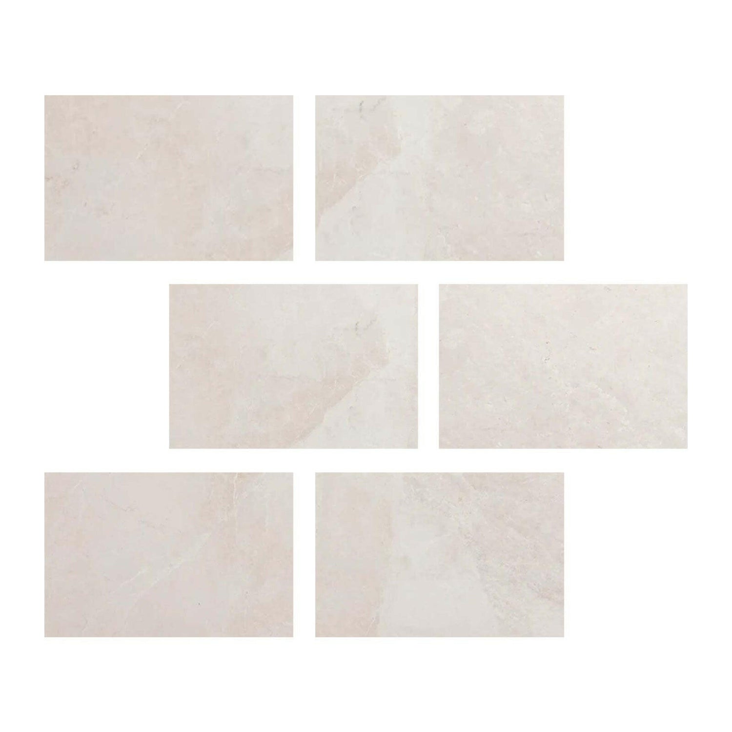 4 X 6 White Pearl / Botticino Marble Polished Tile-American Tile Depot