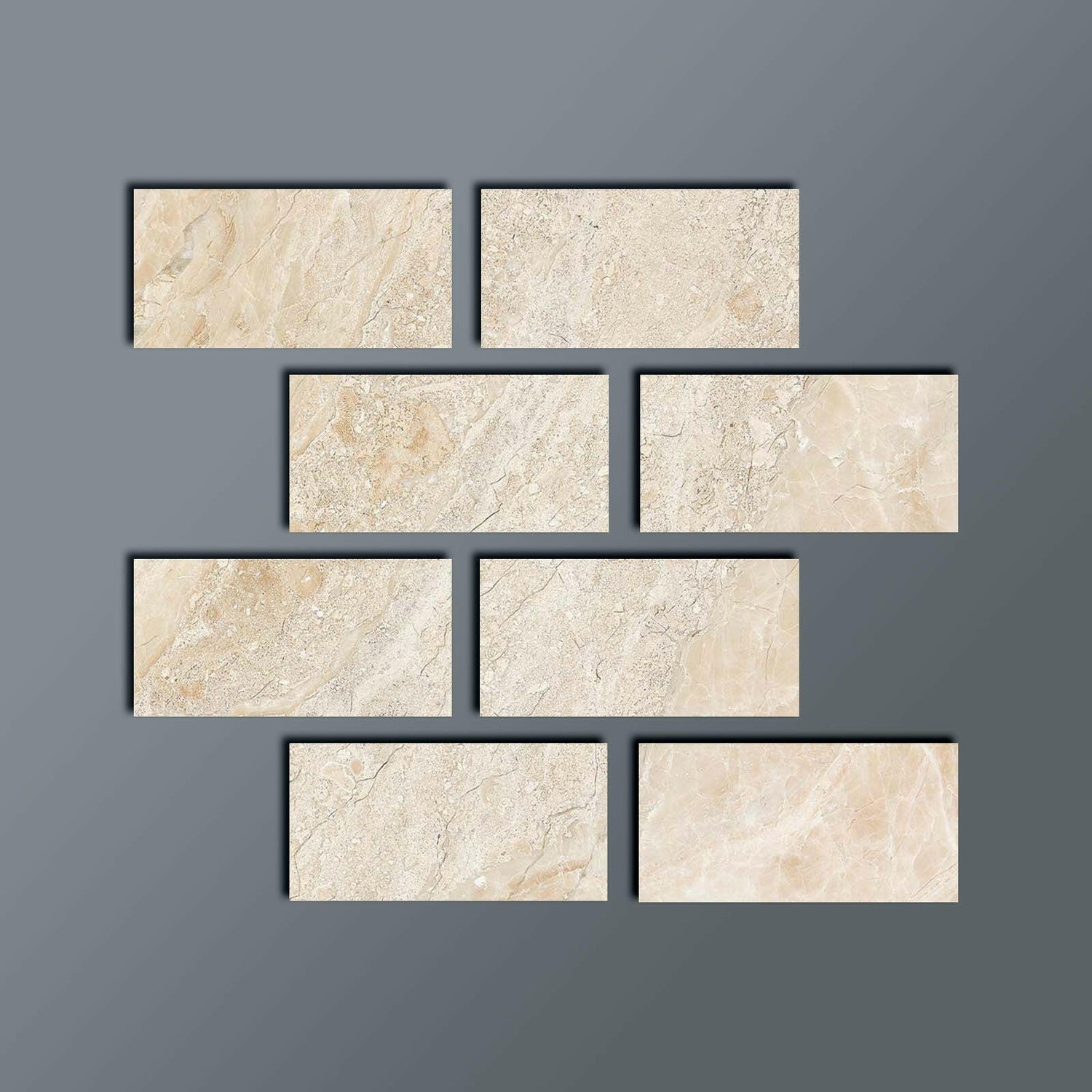 4 X 8 Diano Royal (Queen Beige) Marble Polished Tile-American Tile Depot