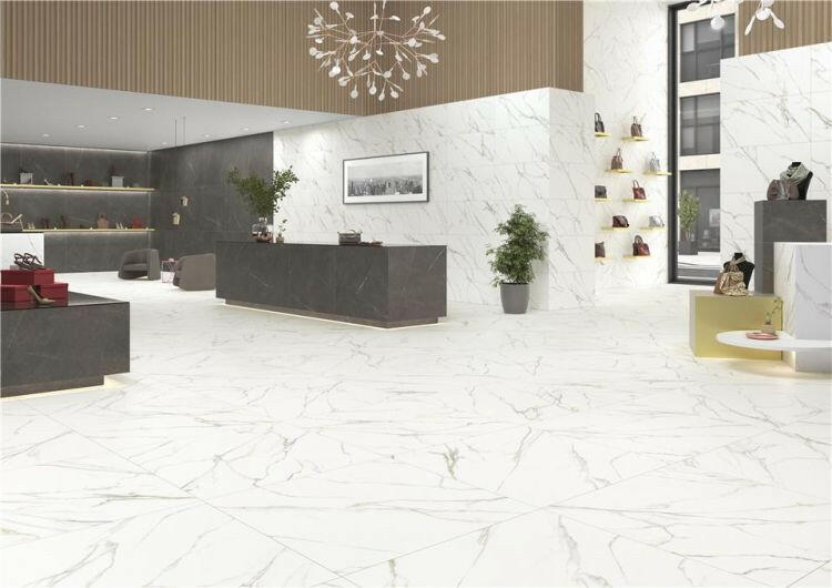 48x48 Brivara Matte Marble Look Porcelain Tile - American Tile Depot