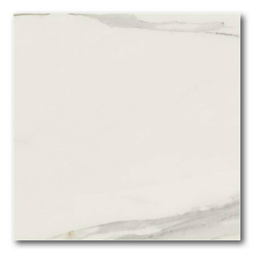 48x48 Solviera Calacatta Gold Glossy Polished Marble Look Porcelain Tile