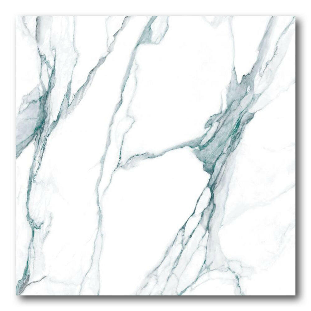 48x48 Zyrelle Green Polished Marble Look Porcelain Tile