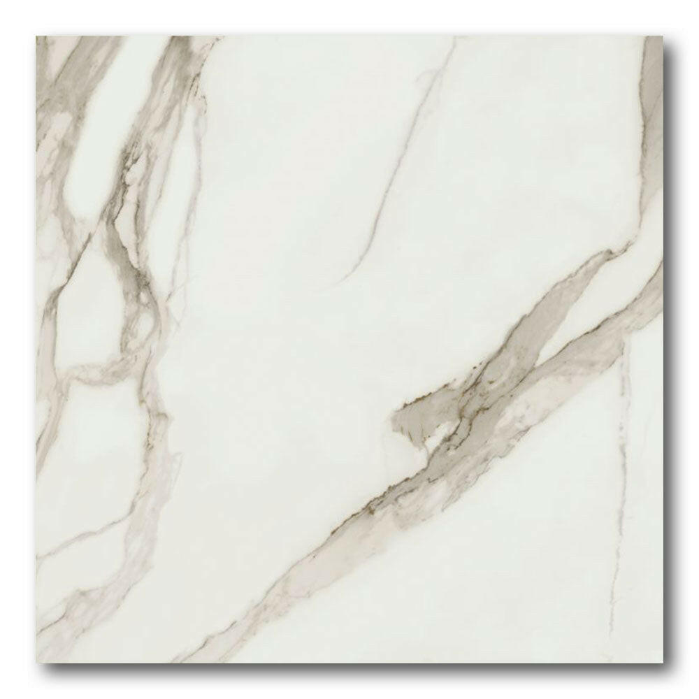 48x48 Virello Calacatta Soft Matte Marble Look Porcelain Tile