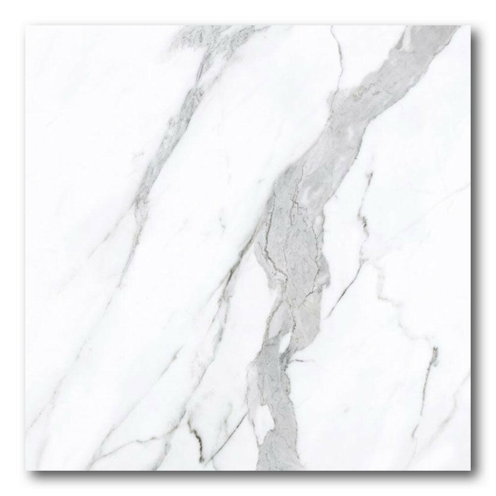 48x48 Virello Statuario Soft Matte Marble Look Porcelain Tile