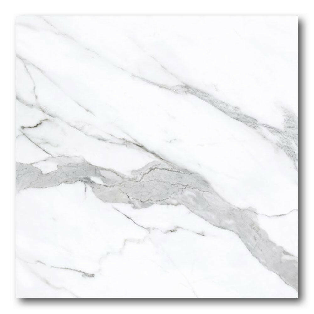 48x48 Virello Statuario Soft Matte Marble Look Porcelain Tile