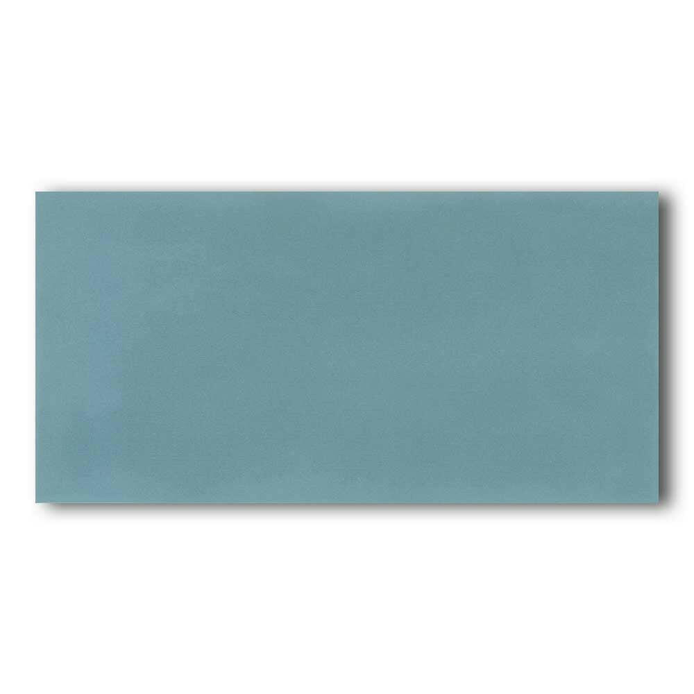 4x10 Faience Blue Steel Concrete Look Glossy Ceramic Wall Tile 4x10 Faience Blue Steel Concrete Look Glossy Ceramic Wall Tile - American Tile Depot