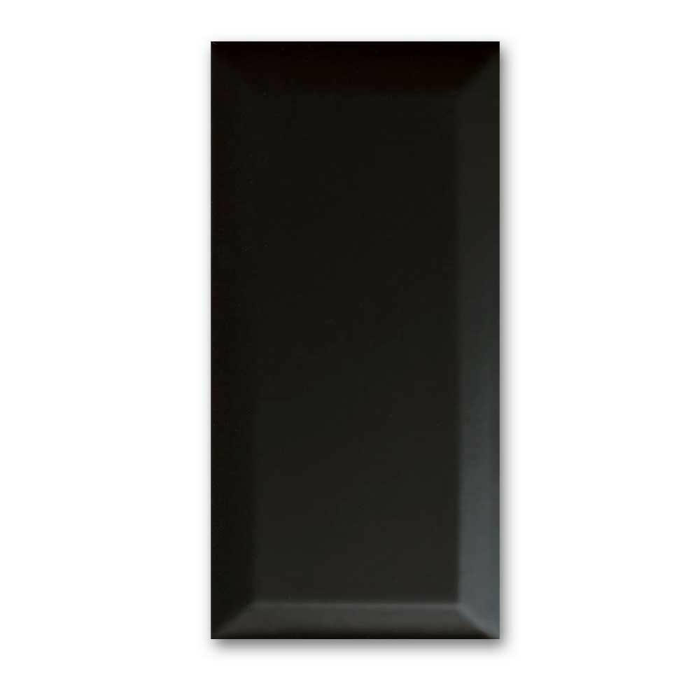 4×10 Strata Black Beveled Glossy Ceramic Wall Tile 4×10 Strata Black Beveled Glossy Ceramic Wall Tile - American Tile Depot