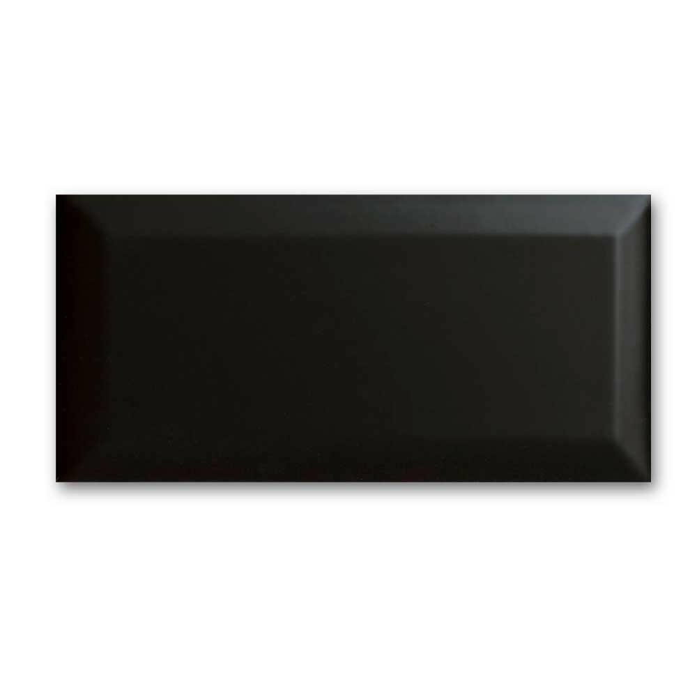 4×10 Strata Black Beveled Glossy Ceramic Wall Tile 4×10 Strata Black Beveled Glossy Ceramic Wall Tile - American Tile Depot