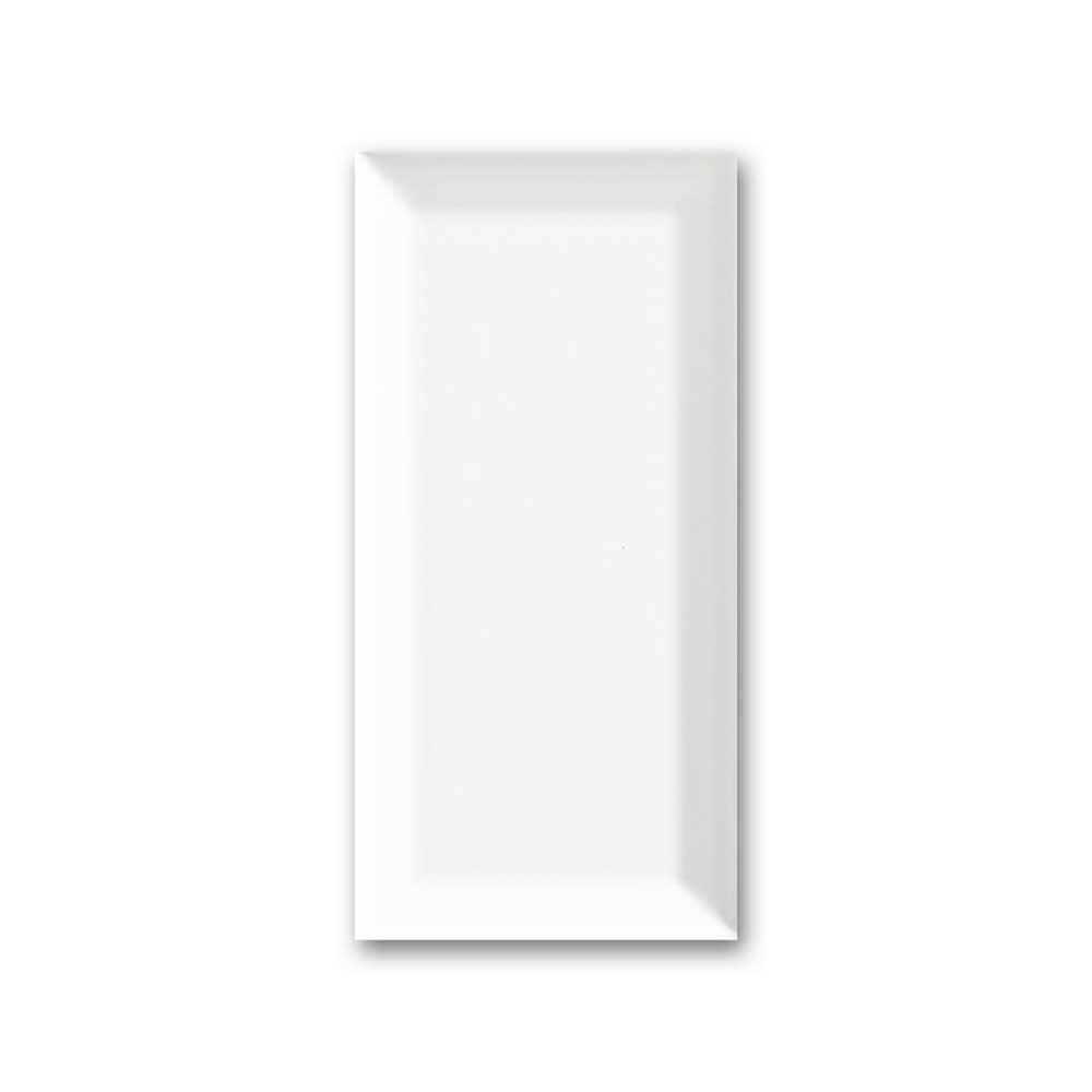 4×10 Strata White Ice Beveled Glossy Ceramic Wall Tile 4×10 Strata White Ice Beveled Glossy Ceramic Wall Tile - American Tile Depot