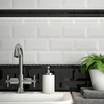 4×10 Strata White Ice Beveled Matte Ceramic Wall Tile 4×10 Strata White Ice Beveled Matte Ceramic Wall Tile - American Tile Depot