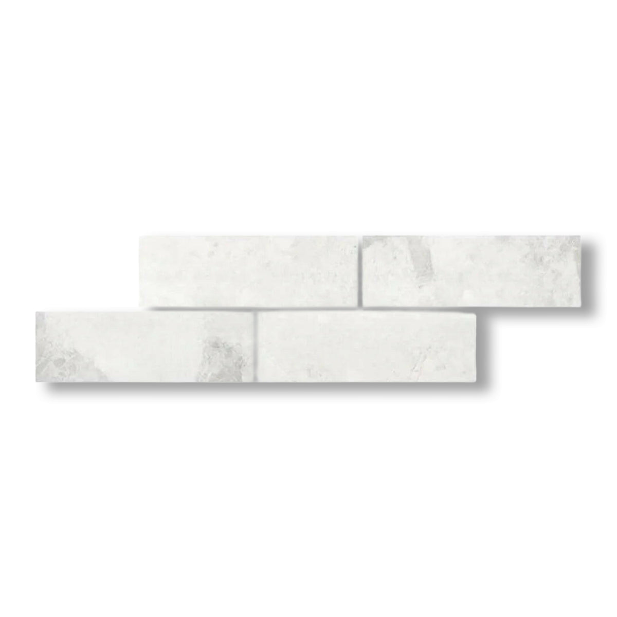 4x12 Bianco Congelato Dolomite Leathered Tile - American Tile Depot