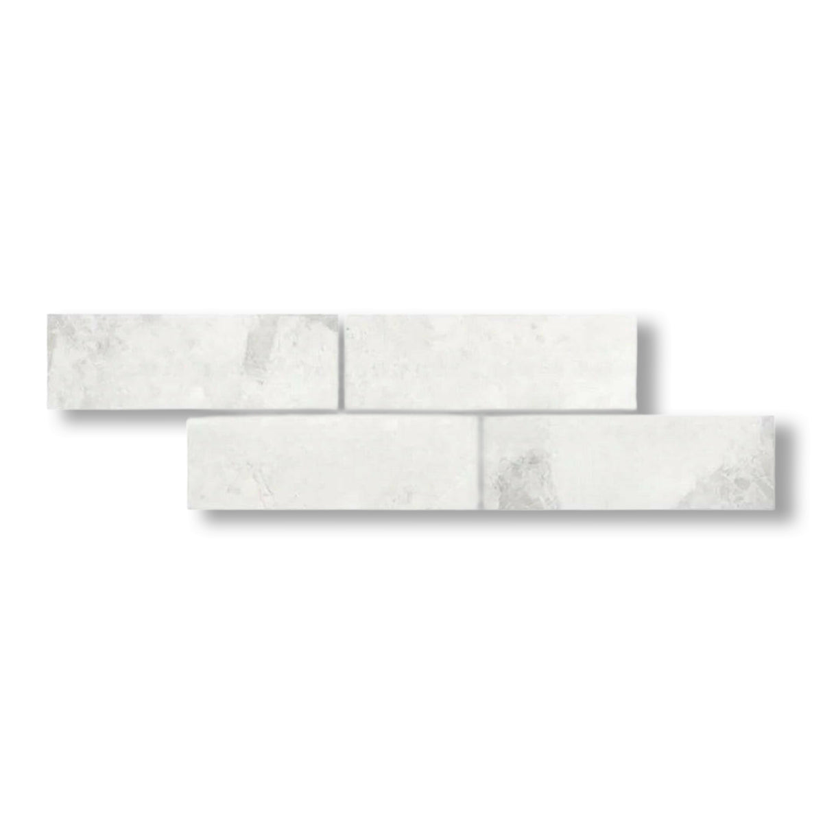 4x12 Bianco Congelato Dolomite Leathered Tile - American Tile Depot