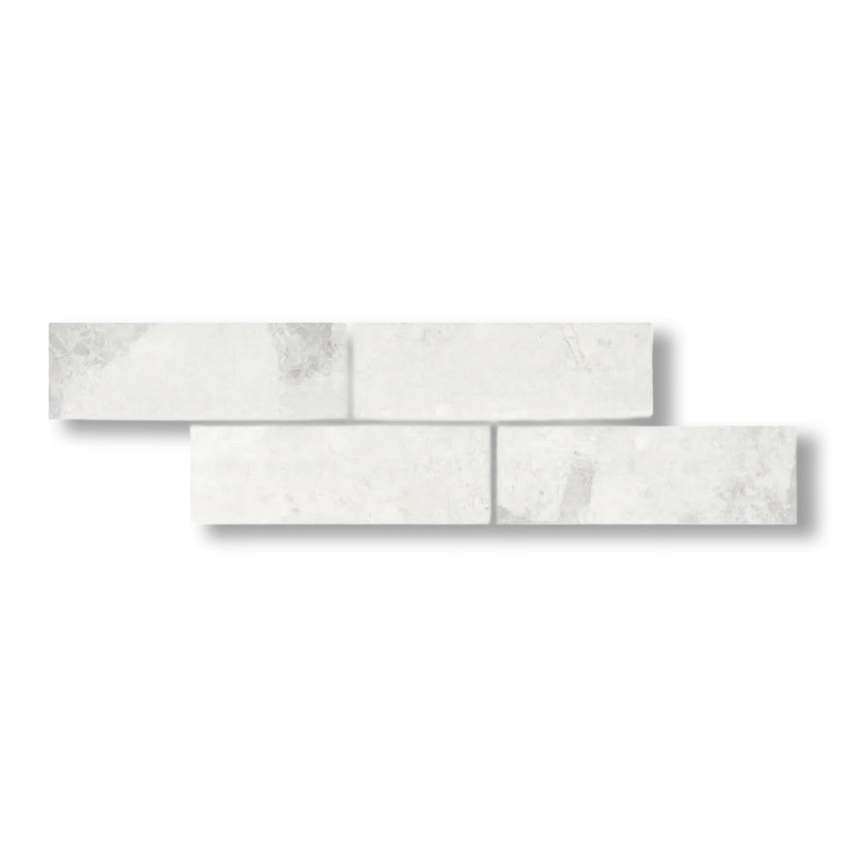 4x12 Bianco Congelato Dolomite Leathered Tile - American Tile Depot