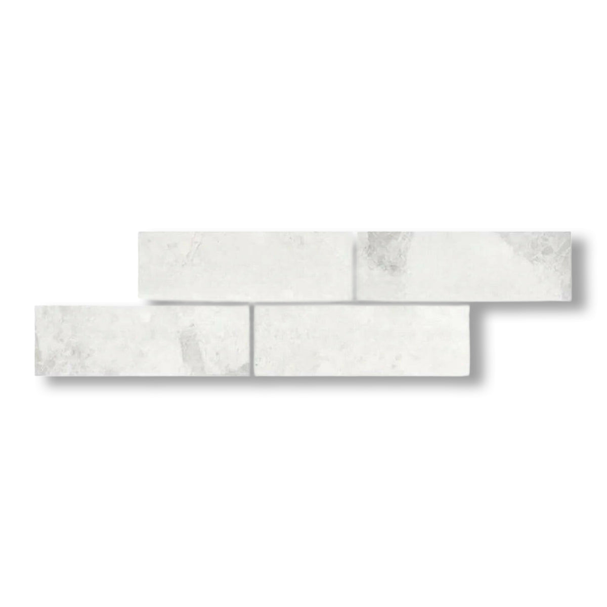 4x12 Bianco Congelato Dolomite Leathered Tile - American Tile Depot