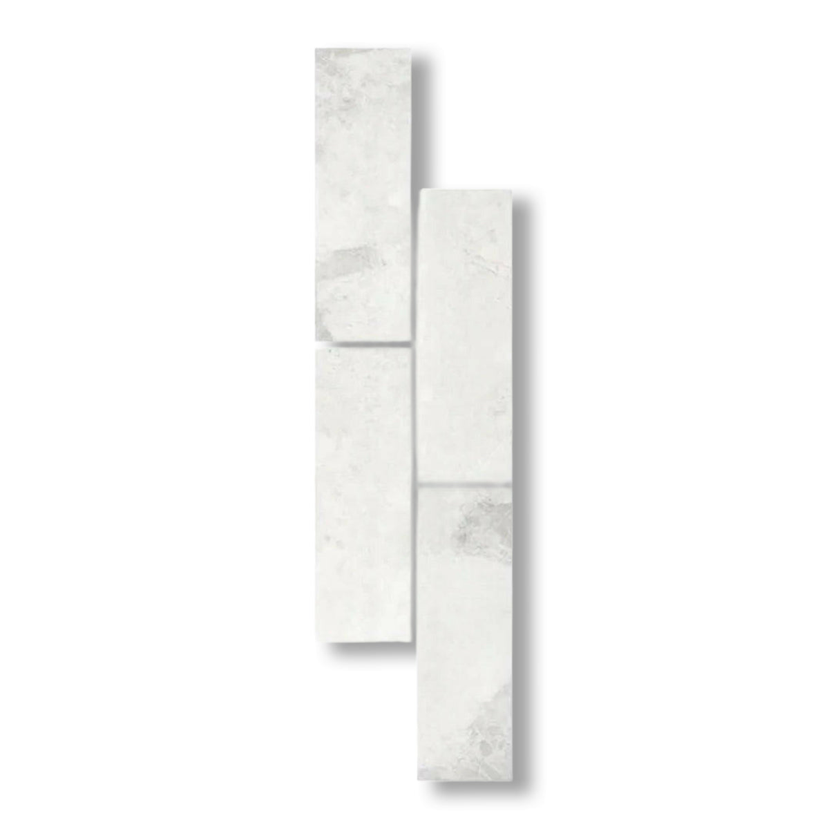 4x12 Bianco Congelato Dolomite Leathered Tile - American Tile Depot