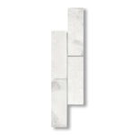 4x12 Bianco Congelato Dolomite Leathered Tile - American Tile Depot